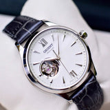 ORIENT OPEN HEART RA-AG0025S00C BLACK LEATHER MEN WATCH