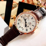 ORIENT RA-AK0007S00C BROWN LEATHER MEN WATCH