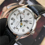 ORIENT RA-AK0008S00C MOON & SUN BLACK LEATHER MEN'S WATCH