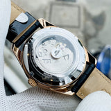 ORIENT MOON PHASE RA-AK0309B00C BLACK LEATHER MEN WATCH