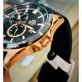 ORIENT AUTOMATIC RA-AK0604B00C BLACK STRAP MEN WATCH