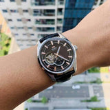 ORIENT RA-AR0005Y10B BLACK LEATHER MEN'S WATCH