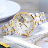 ORIENT CLASSIC RA-AS0001S00B MOON PHASE STAINLESS STEEL MEN WATCH