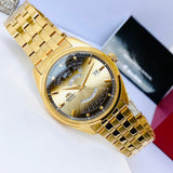 Orient Contemporary Multi Year Calendar Gold Stainless Steel Strap Men Watch RA-BA0001G10B