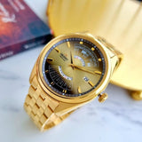 Orient Contemporary Multi Year Calendar Gold Stainless Steel Strap Men Watch RA-BA0001G10B