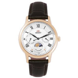 ORIENT SUN & MOON QUARTZ LEATHER WOMEN'S WATCH RA-KA0003S00B