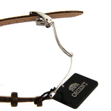 ORIENT SUN AND MOON QUARTZ STAINLESS STEEL AND BROWN LEATHER STRAP WOMEN’S WATCH RA-KA0005A00B
