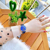 ORIENT RA-KB0004A10B BLUE LEATHER WOMEN WATCH