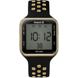 REEBOK SQUARE ELEMENTS RD-SQE-G9-P21B-W2 BLACK SILICONE STRAP MEN'S WATCH