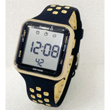 REEBOK SQUARE ELEMENTS RD-SQE-G9-P21B-W2 BLACK SILICONE STRAP MEN'S WATCH