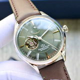 ORIENT STAR RE-AT0202E00B BROWN LEATHER MEN WATCH