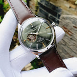 ORIENT STAR RE-AT0202E00B BROWN LEATHER MEN WATCH