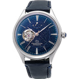 ORIENT STAR AUTOMATIC RE-AT0205L00B BLUE LEATHER MEN WATCH