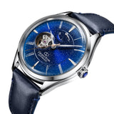 ORIENT STAR AUTOMATIC RE-AT0205L00B BLUE LEATHER MEN WATCH
