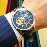 ORIENT STAR RE-AV0005L00B BLACK LEATHER MEN WATCH