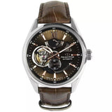 ORIENT MECHANICAL RE-AV0006Y00B BROWN LEATHER MEN WATCH