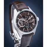 ORIENT MECHANICAL RE-AV0006Y00B BROWN LEATHER MEN WATCH