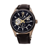 ORIENT STAR RE-AV0115B00B BROWN LEATHER MEN WATCH