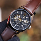 ORIENT STAR RE-AV0115B00B BROWN LEATHER MEN WATCH