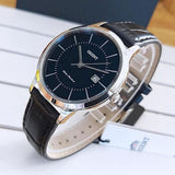 ORIENT RF-QD0005L10B BLACK LEATHER MEN'S WATCH