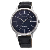 ORIENT RF-QD0005L10B BLACK LEATHER MEN'S WATCH