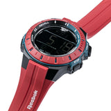 REEBOK RV-GRI-G9-PBPR-BW GRIT RED SILICONE STRAP MEN'S WATCH