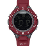 Reebok Digital Slam Red Rubber Strap Men Watch RV-SLM-G9-PAPR-BR