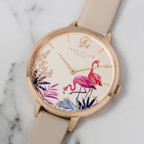 SARA MILLER WISTERIA GREY DIAL LEATHER STRAP WOMEN'S WATCH SA2048