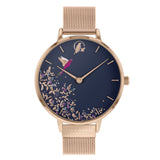 SARA MILLER CHELSEA  BLUE DIAL ROSE GOLD MESH STRAP WOMEN'S WATCH SA4006