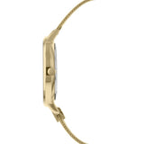 SARA MILLER GOLD STAINLESS STEEL MESH STRAP FLAMINGO DIAL WOMEN'S WATCH SA4056