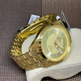 ORIENT SAB0C005C8 GOLD STAINLESS STEEL MEN'S WATCH