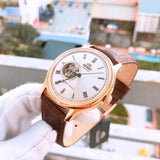 ORIENT STAR SAG00001S0 BROWN LEATHER MEN'S WATCH