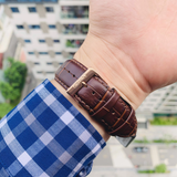 ORIENT BAMBINO SAG00001T0 BROWN LEATHER MEN WATCH