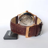 ORIENT BAMBINO SAG00001T0 BROWN LEATHER MEN WATCH