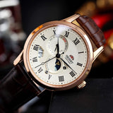 ORIENT SAK00001Y0 BROWN LEATHER MEN'S WATCH