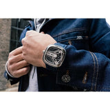 SEVENFRIDAY SF-M1B/01 URBAN EXPLORER AUTOMATIC BLACK DIAL MEN'S WATCH