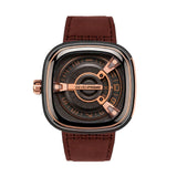 SEVENFRIDAY M-SERIES AUTOMATIC SF-M2/02 BROWN LEATHER MEN'S WATCH