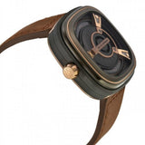 SEVENFRIDAY M-SERIES AUTOMATIC SF-M2/02 BROWN LEATHER MEN'S WATCH