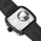 Sevenfriday Chrome Black Dial And Calf Skin Leather Strap Men Watch SF-M3/08