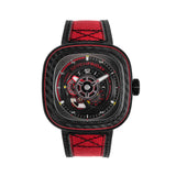 SEVENFRIDAY P-SERIES SF-P3C/04 RED CARBON AUTOMATIC MEN'S WATCH