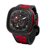 SEVENFRIDAY P-SERIES SF-P3C/04 RED CARBON AUTOMATIC MEN'S WATCH