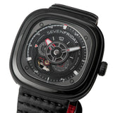 SEVENFRIDAY BLACK SILICONE STRAP MEN WATCH SF-P3C/06