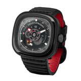 SEVENFRIDAY BLACK SILICONE STRAP MEN WATCH SF-P3C/06