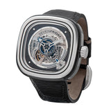SEVENFRIDAY AUTOMATIC BLACK LEATHER MEN WATCH SF-PS1/01