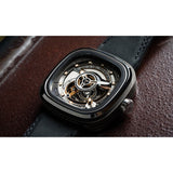 SEVENFRIDAY SF-PS2/01 BLACK LEATHER MEN'S WATCH