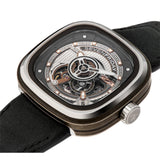 SEVENFRIDAY SF-PS2/01 BLACK LEATHER MEN'S WATCH