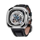 SEVENFRIDAY S-SERIES AUTOMATIC SF-S1/01 BLACK LEATHER MEN'S WATCH