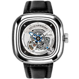 SEVENFRIDAY S-SERIES AUTOMATIC SF-S1/01 BLACK LEATHER MEN'S WATCH