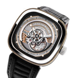 SEVENFRIDAY S-SERIES AUTOMATIC SF-S2/01 BLACK LEATHER MEN'S WATCH