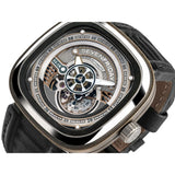SEVENFRIDAY S-SERIES AUTOMATIC SF-S2/01 BLACK LEATHER MEN'S WATCH